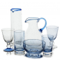 Preview: Glass carafe "Elisabeth von Thüringen" Azur