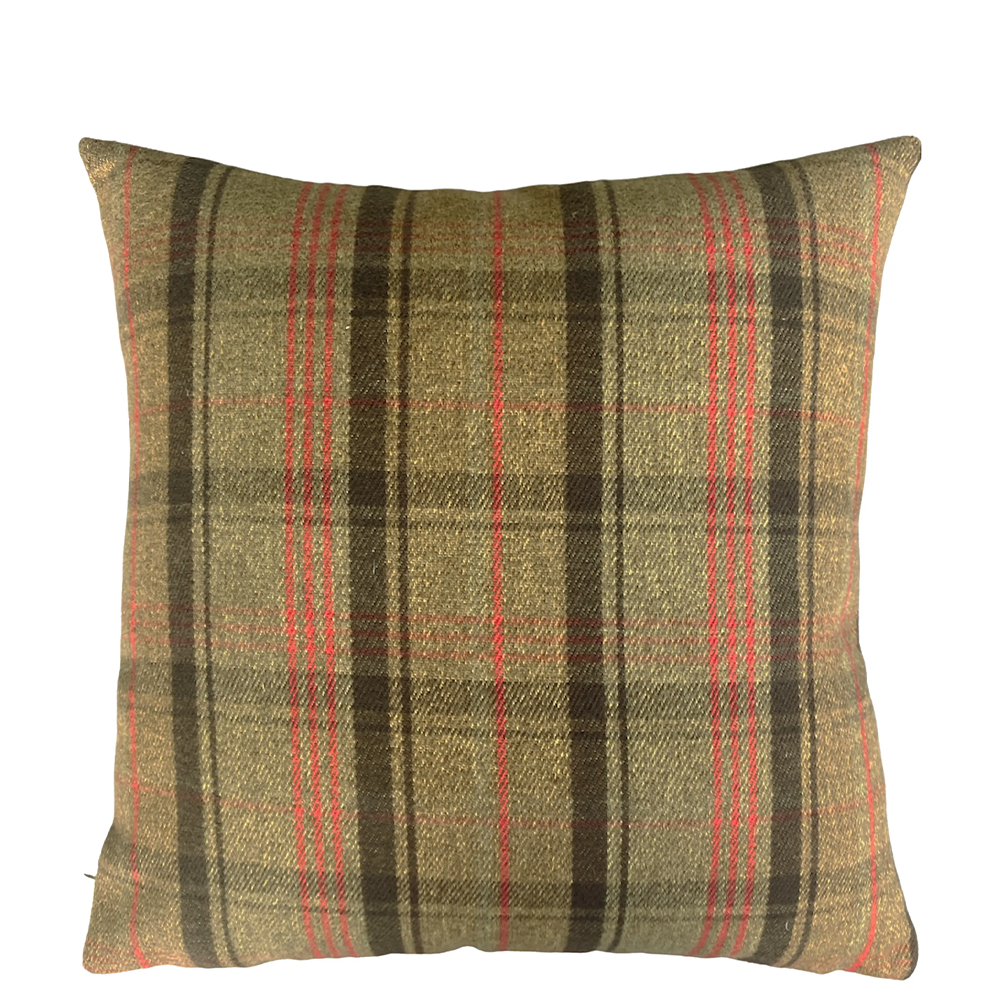 Cottage-Kissen ❤️ Highland Coos. Tartan
